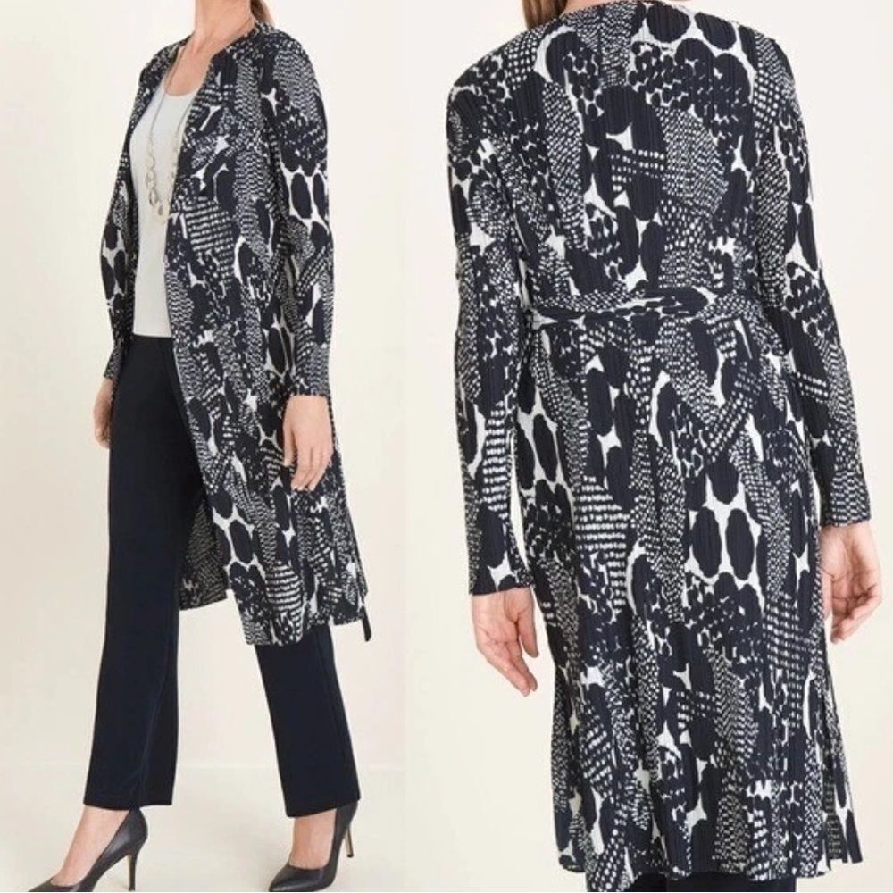 NWOT Chico's Travelers Textured Duster Jacket Shacket